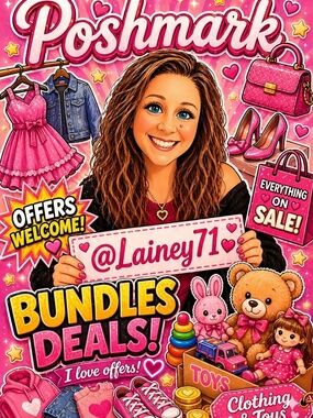 Bundles Deals Sign - Pink Promotional Poster